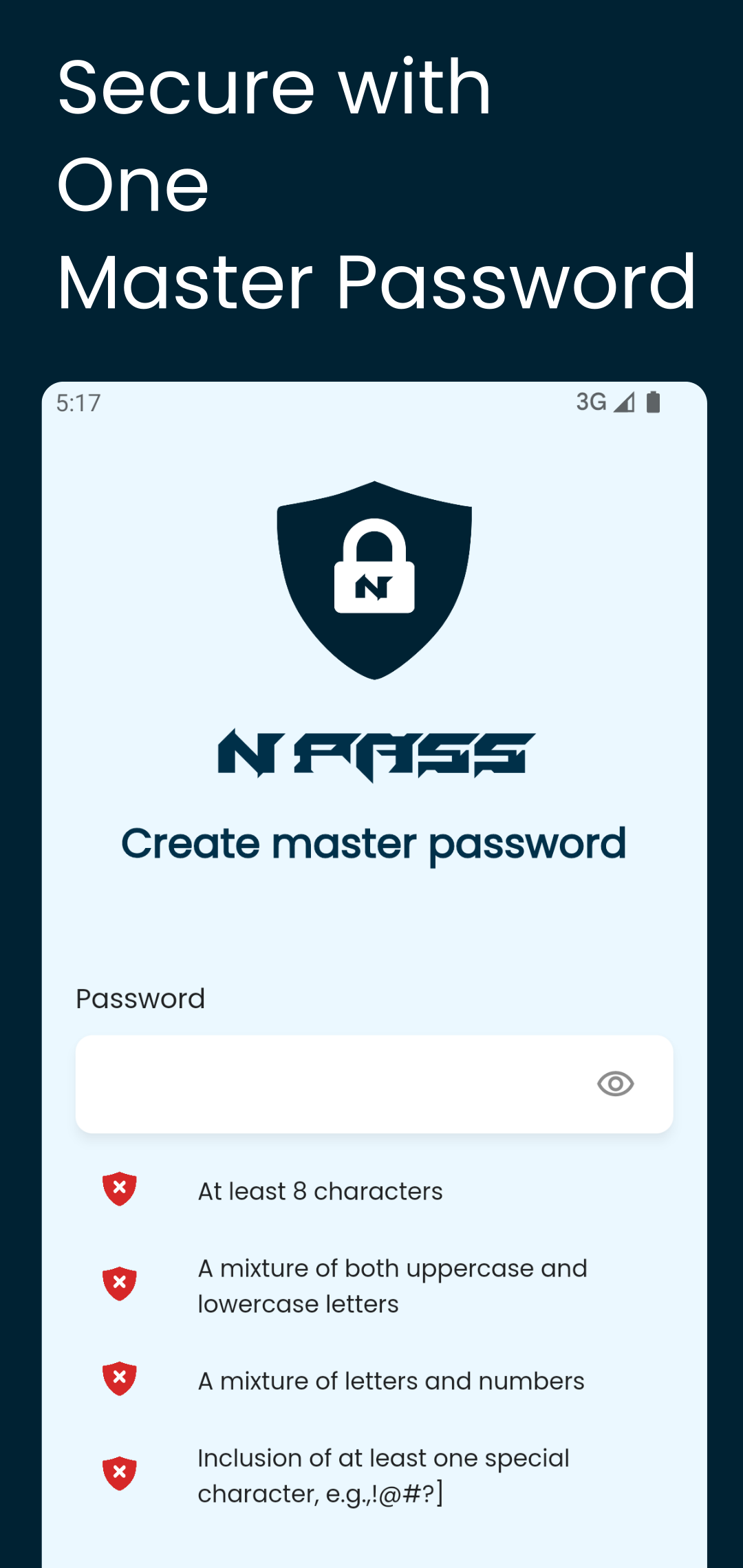 Secure with one master password